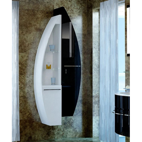 Шкаф-пенал DE AQUA Эскалада RS0 35 L открытый белый