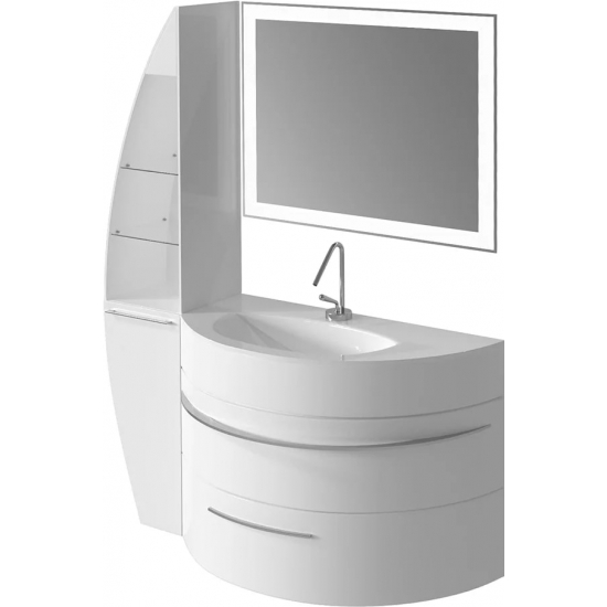 Шкаф-пенал DE AQUA Эскалада RS0 35 L открытый белый