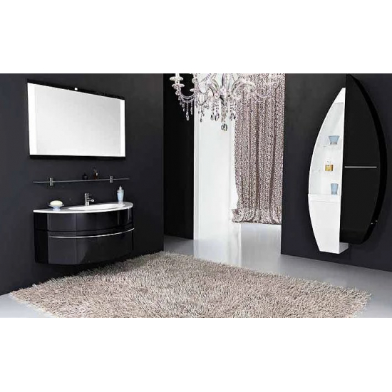 Шкаф-пенал DE AQUA Эскалада RS0 35 L открытый белый