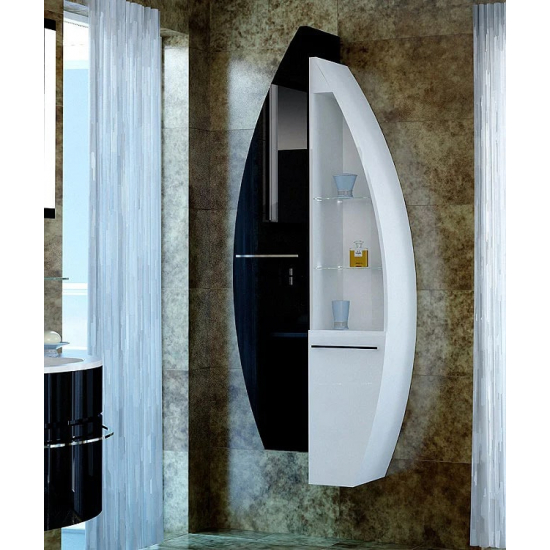 Шкаф-пенал DE AQUA Эскалада RS0 35 R открытый белый