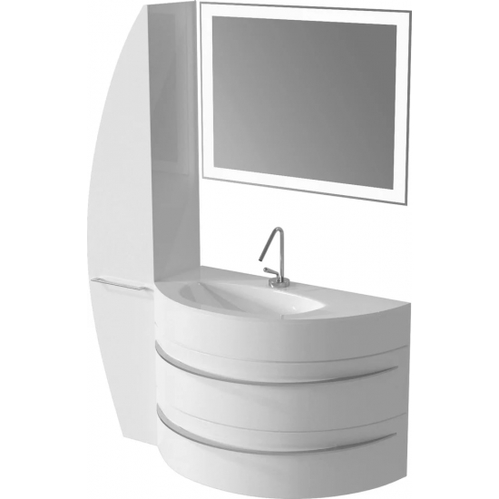 Шкаф-пенал DE AQUA Эскалада RS1 35 L закрытый белый