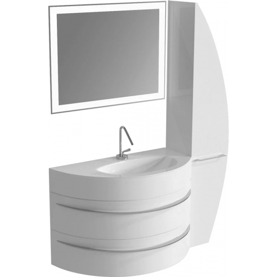 Шкаф-пенал DE AQUA Эскалада RS1 35 R закрытый белый