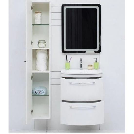 Шкаф-пенал DE AQUA Тока 1 35 L белый