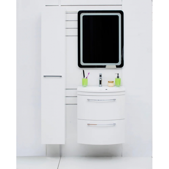 Шкаф-пенал DE AQUA Тока 1S 30 L левый белый