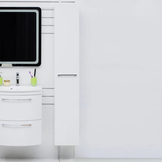 Шкаф-пенал DE AQUA Тока 1S 30 R правый белый