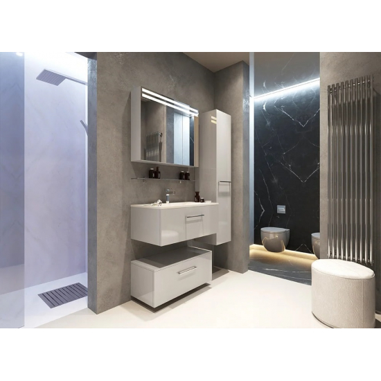 Шкаф-пенал DE AQUA Тока 1S 30 R правый белый