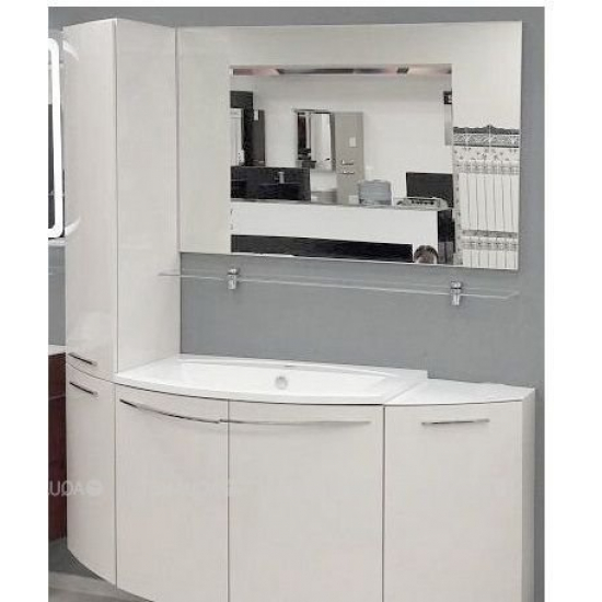 Шкаф-пенал DE AQUA Тока 5 35 L угловой белый