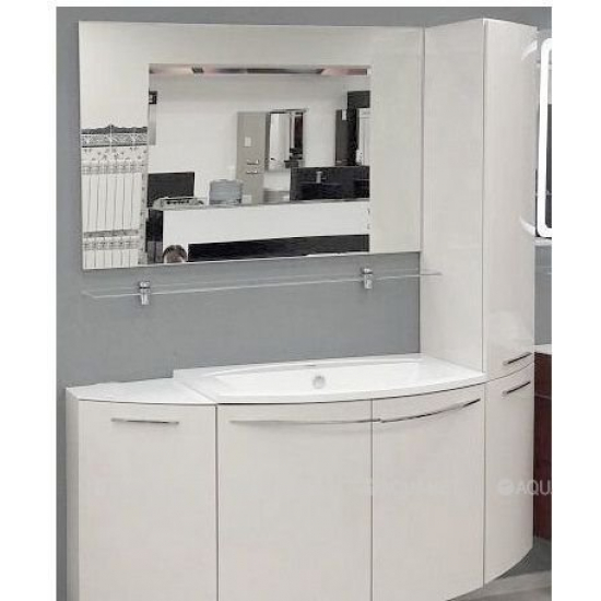 Шкаф-пенал DE AQUA Тока 5 35 R угловой белый