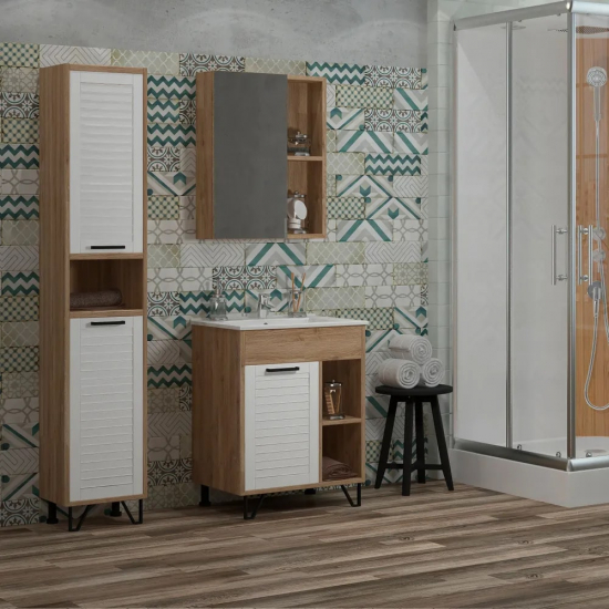 Шкаф-пенал EVA GOLD Olsen 35 дуб напольный