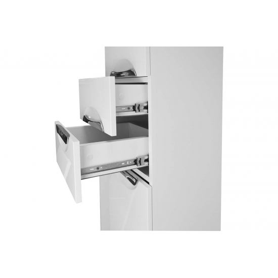 Шкаф-пенал LORANTO Стиль 30 левосторонний, белый 