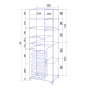 Шкаф-пенал LORANTO Стиль 52 с бельевой корзиной