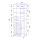 Шкаф-пенал LORANTO Стиль 60 с бельевой корзиной 