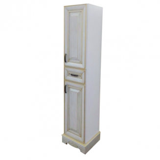 Шкаф-пенал MIRSANT Версаль Premium 35 универсальный ясень белое золото