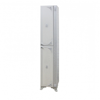 Шкаф-пенал MIXLINE Людвиг-35 патина серебро правый