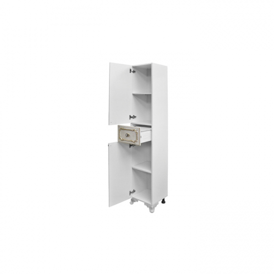 Шкаф-пенал MIXLINE Сальери-35 левый, патина золото 