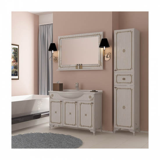 Шкаф-пенал MIXLINE Сальери-35 правый, патина золото 