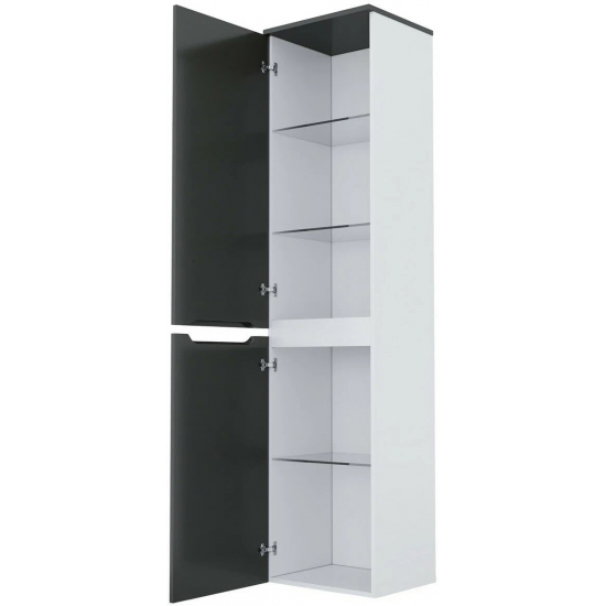 Шкаф-пенал MIXLINE Виктория-36 универсальный Софт графит H-1515