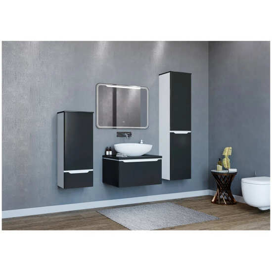 Шкаф-пенал MIXLINE Виктория-36 универсальный Софт графит H-1515