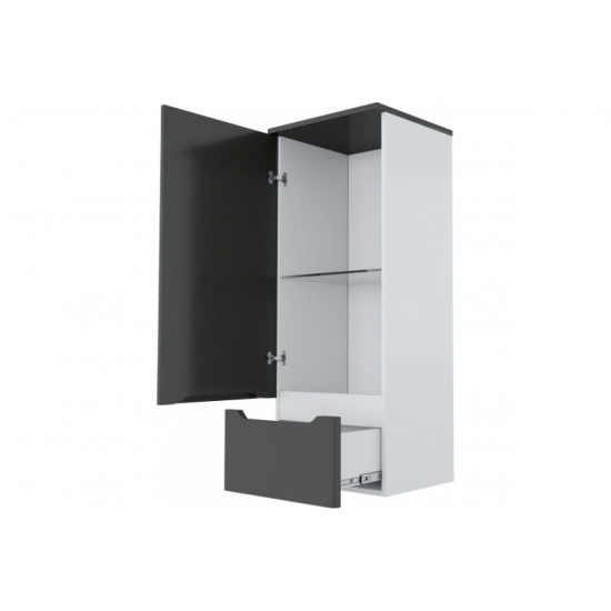 Шкаф-пенал MIXLINE Виктория-36 универсальный Софт графит H-900