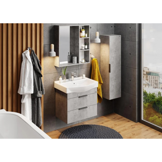 Шкаф-пенал ONIKA Девис 30.10 У бетон чикаго