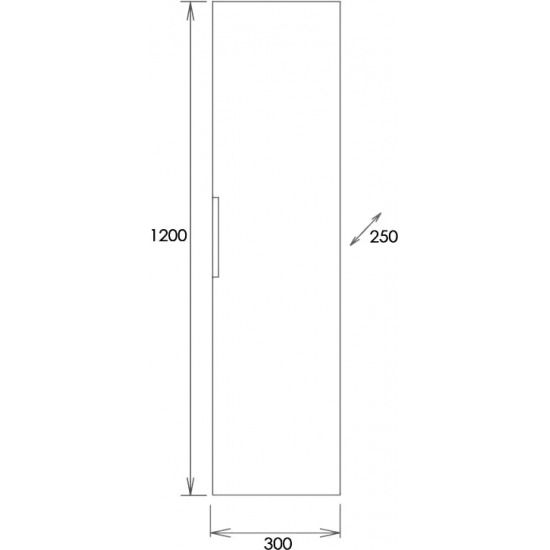 Шкаф-пенал ONIKA Девис 30.10 У бетон чикаго