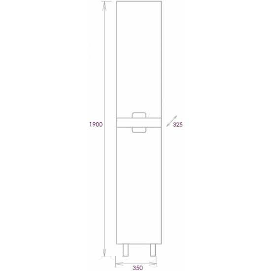 Шкаф-пенал ONIKA Харпер 35.10
