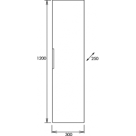 Шкаф-пенал ONIKA Легран 30.10 У дуб галифакс