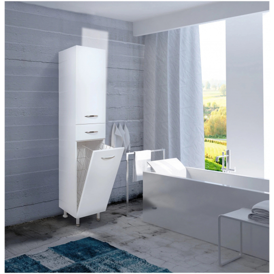 Шкаф-пенал ONIKA Модерн 32.17 R с бельевой корзиной