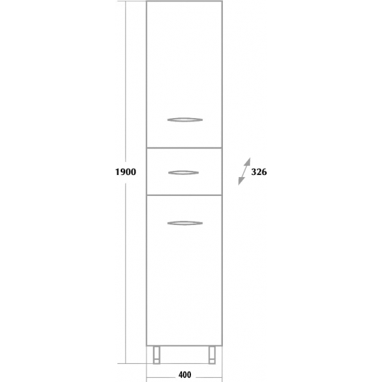 Шкаф-пенал ONIKA Модерн 40.10У
