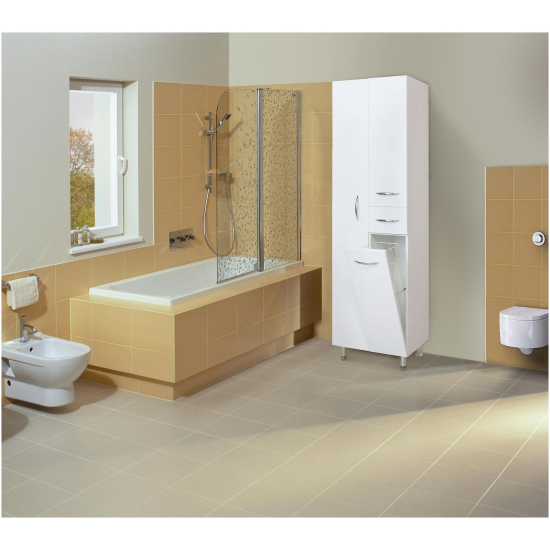 Шкаф-пенал ONIKA Модерн 52.17 L с бельевой корзиной