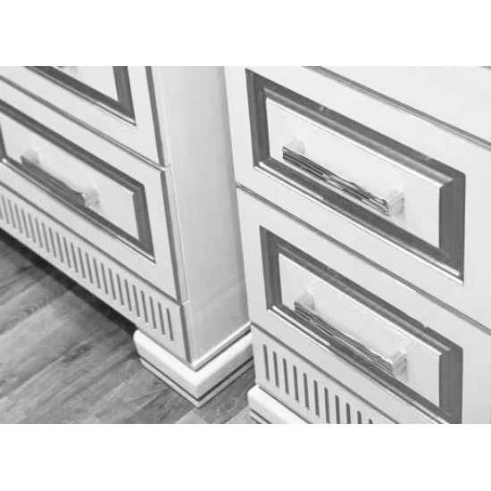 Шкаф-пенал OPADIRIS Оникс R серебряная патина