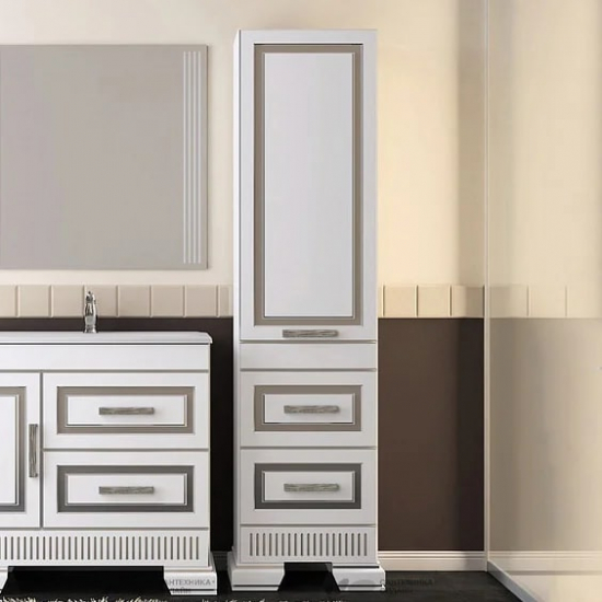 Шкаф-пенал OPADIRIS Оникс R серебряная патина