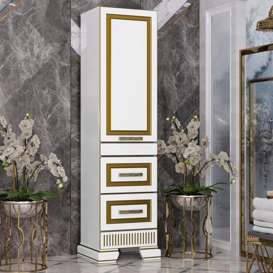 Шкаф-пенал OPADIRIS Оникс R золотая патина