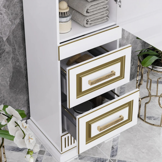 Шкаф-пенал OPADIRIS Оникс R золотая патина