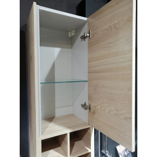 Шкаф-пенал ROCA Lago светлый дуб, универсальный