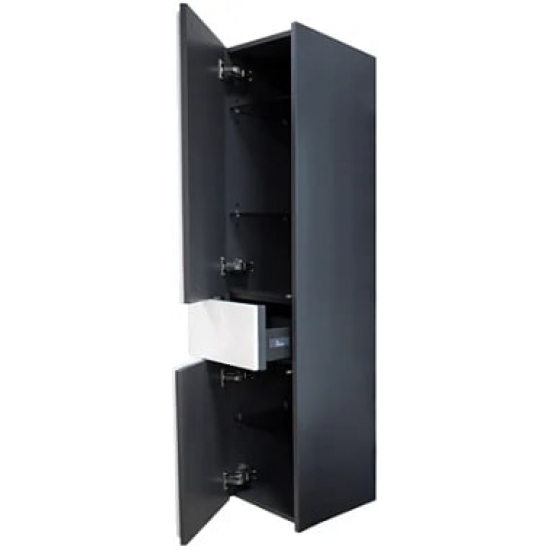 Шкаф-пенал ROCA Ronda белый глянец, антрацит, L левый