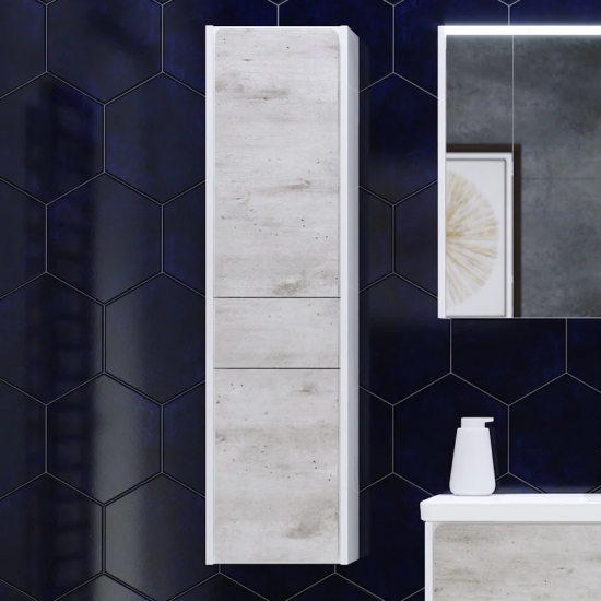 Шкаф-пенал ROCA Ronda L левый, белый, бетон