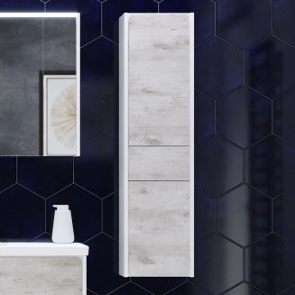 Шкаф-пенал ROCA Ronda R правый, белый, бетон