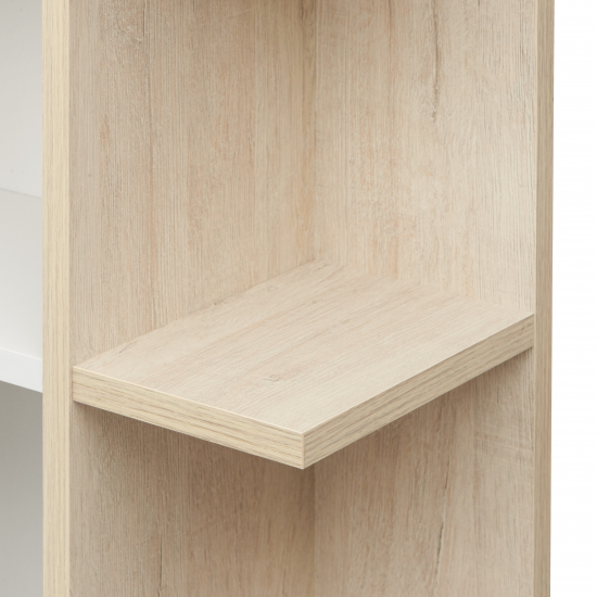 Шкаф-пенал с зеркалом АКВАТОН Сканди дуб верона