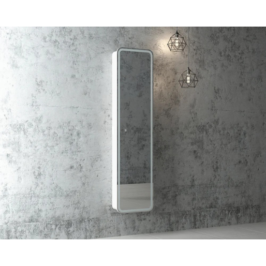 Шкаф-пенал с зеркалом STWORKI Ольборг МВК081 40, с подсветкой