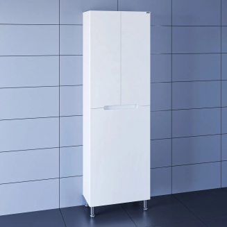 Шкаф-пенал САНТА Лондон 60 с бельевой корзиной, напольный