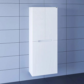 Шкаф-пенал САНТА Лондон 60 с бельевой корзиной, подвесной