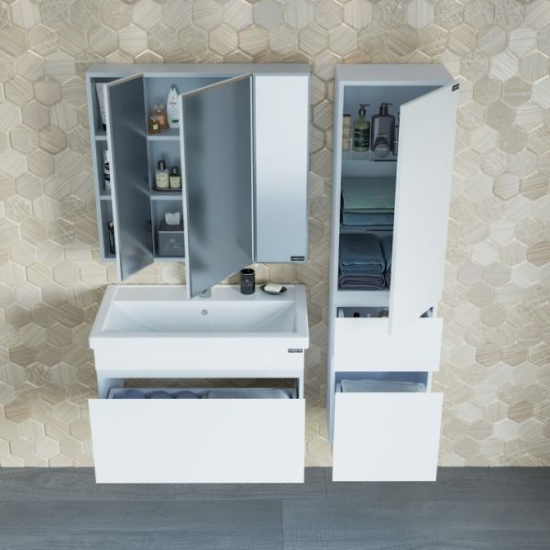 Шкаф-пенал САНТА Марс 40 подвесной, 2 дверцы, 1 ящик