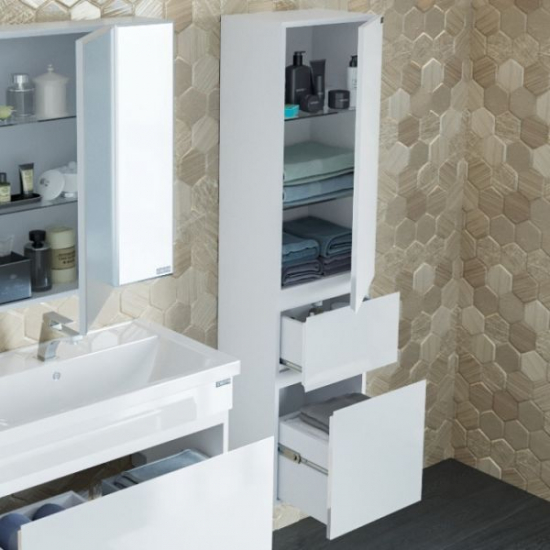 Шкаф-пенал САНТА Марс 40 подвесной, 2 дверцы, 1 ящик