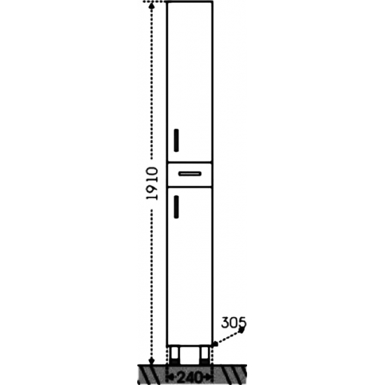 Шкаф-пенал САНТА Стандарт 24