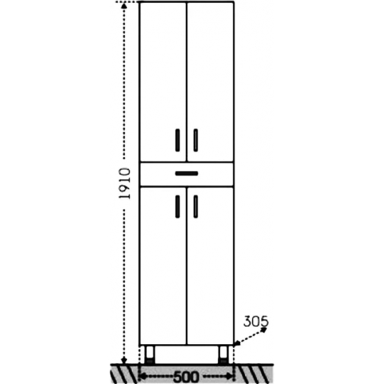 Шкаф-пенал САНТА Стандарт 50