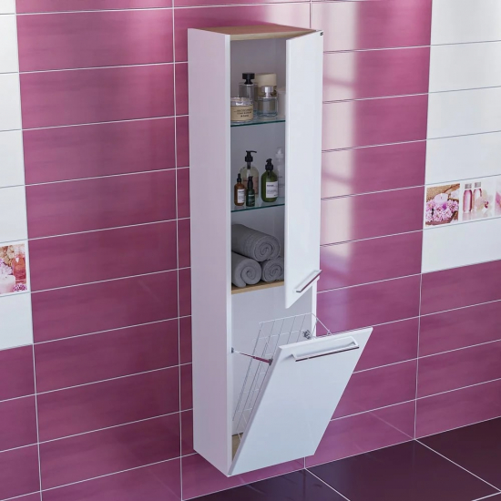 Шкаф-пенал САНТА Вегас 40 универсальный, с бельевой корзиной