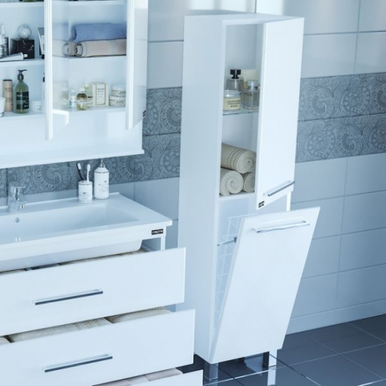 Шкаф-пенал САНТА Вегас 40 универсальный, с бельевой корзиной