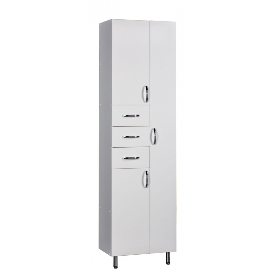 Шкаф-пенал SANTREK HOME Сити 512x1812x280 белый двойной