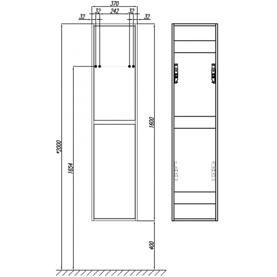 Шкаф-пенал STWORKI Кронборг